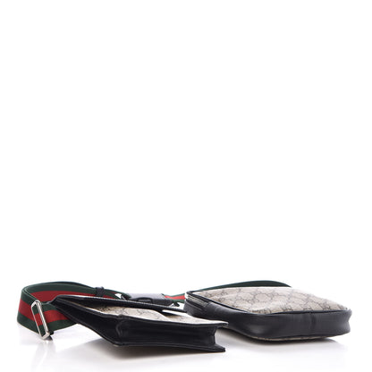 Gucci GG Supreme Monogram Web Belt Bag Black 4 of 11