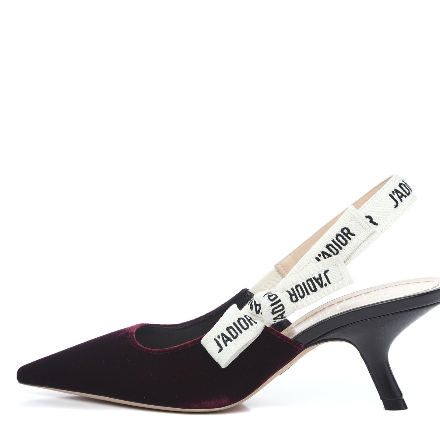 Velvet Ribbon J'Adior Slingback 65mm Pumps 37 Deep Amaranth