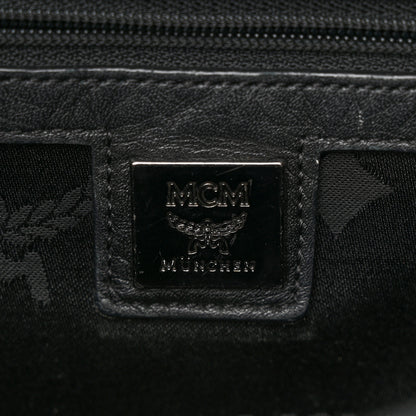 MCM Visetos Studded Small Dual Stark Backpack Black 6 of 15