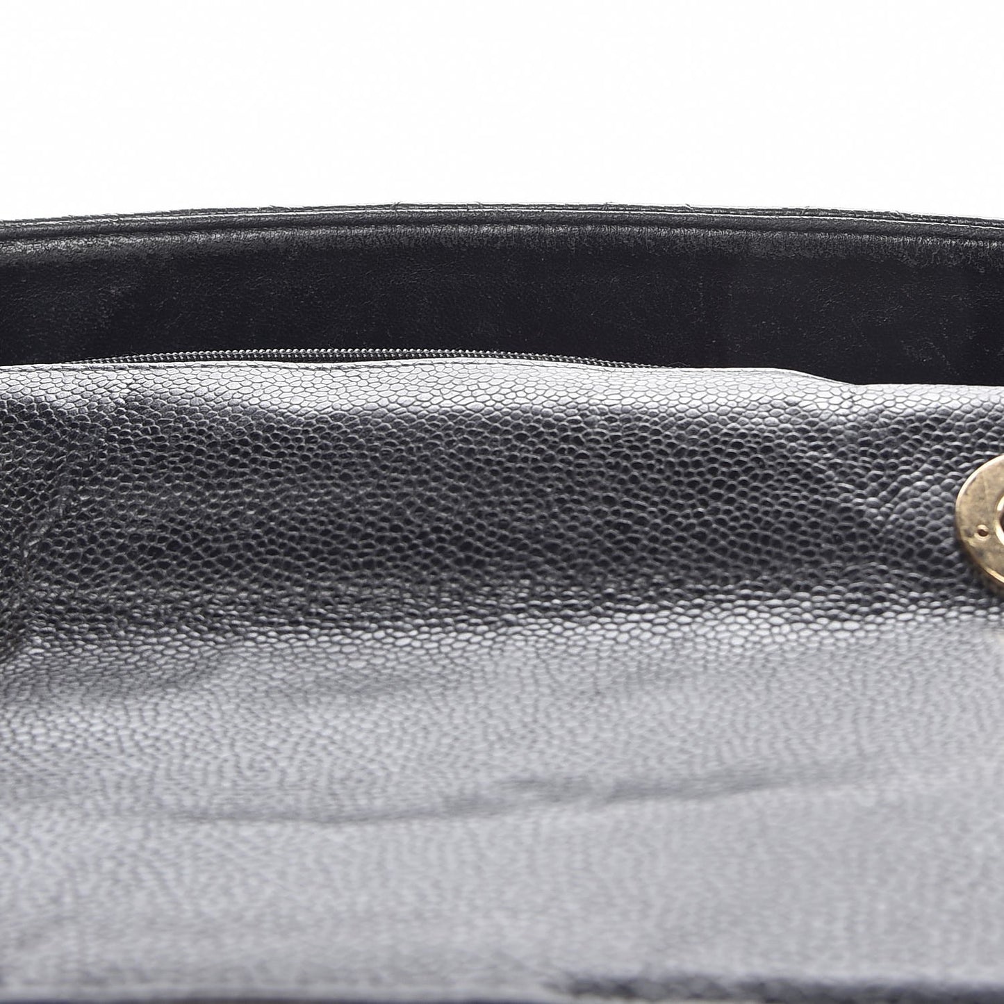 Caviar Quilted Jumbo Single Flap Black