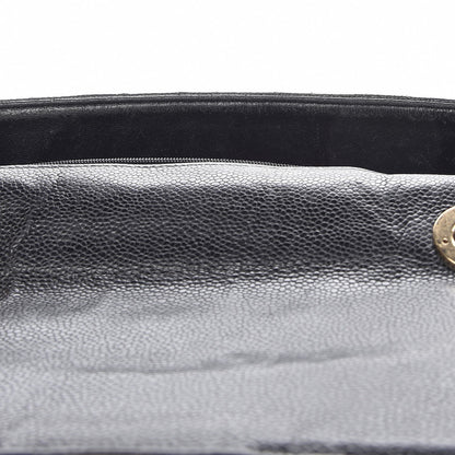 Chanel Caviar Quilted Jumbo Single Flap Black 15 of 20