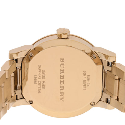 Burberry Stainless Steel 34mm The City Quartz Watch Champagne BU9134 4 of 5