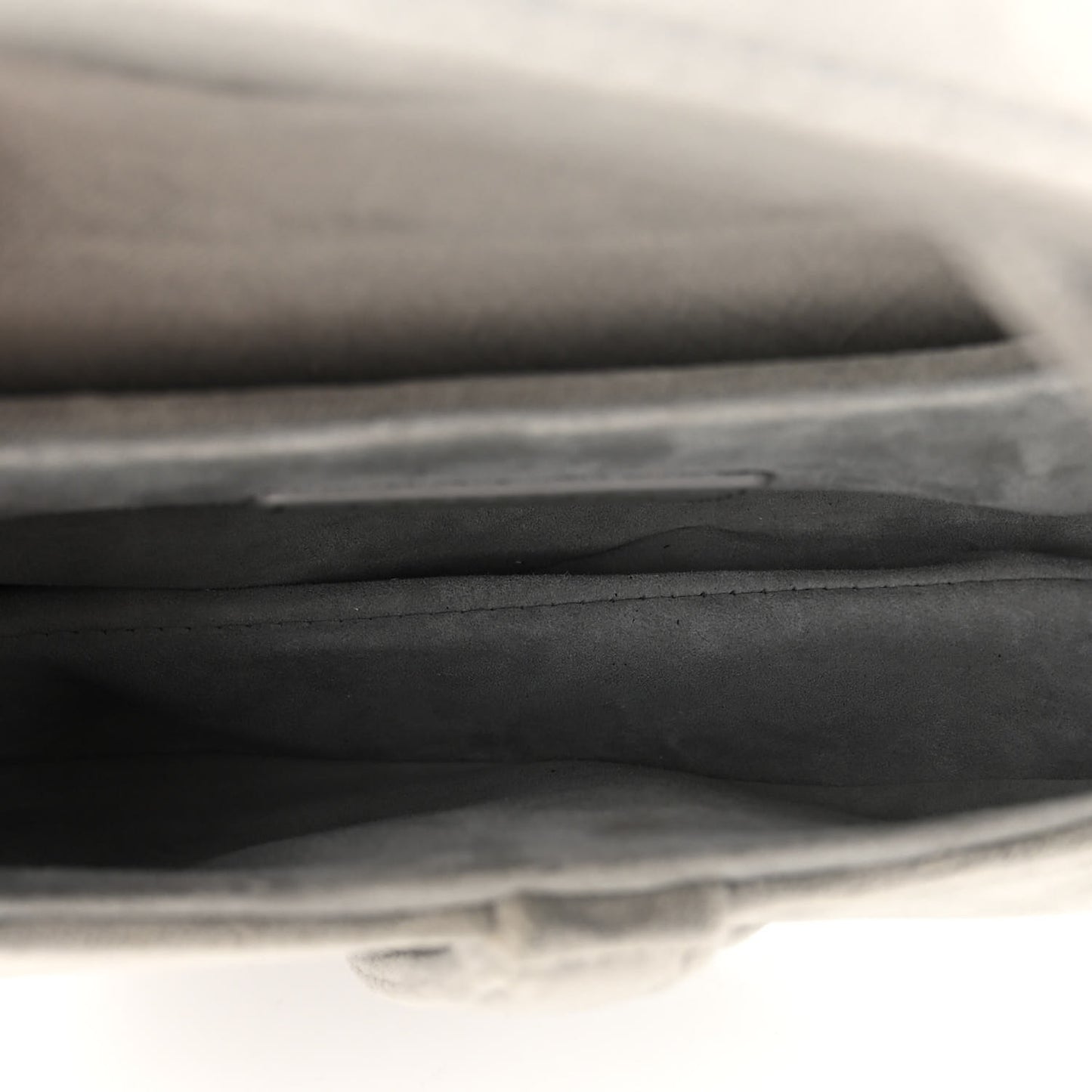 Velvet Crystal Mini Saddle Bag Grey