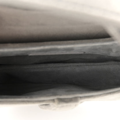 Christian Dior Velvet Crystal Mini Saddle Bag Grey 5 of 9