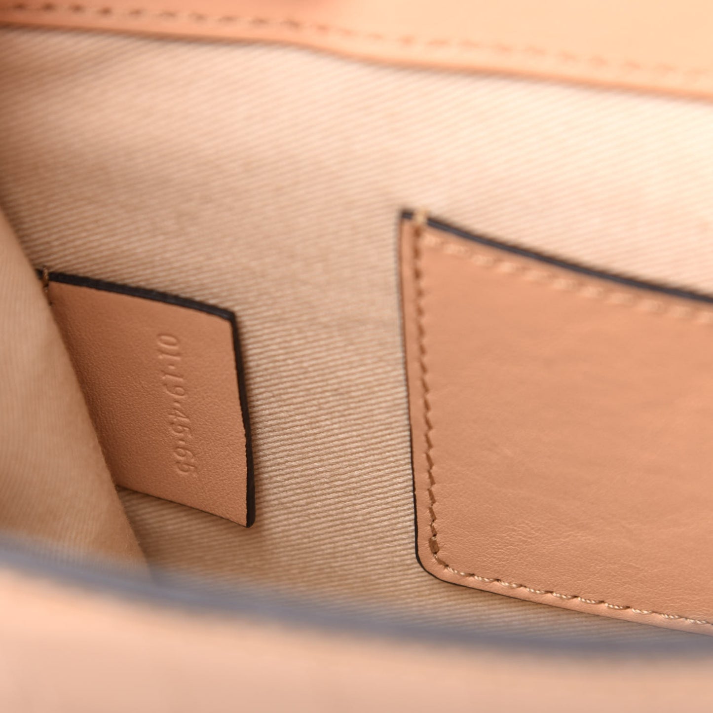 Calfskin Crocodile Embossed C Shoulder Bag Nut