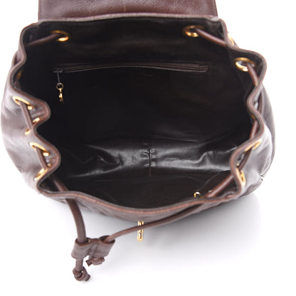 Chanel Caviar Quilted CC Backpack Brown 5 of 12