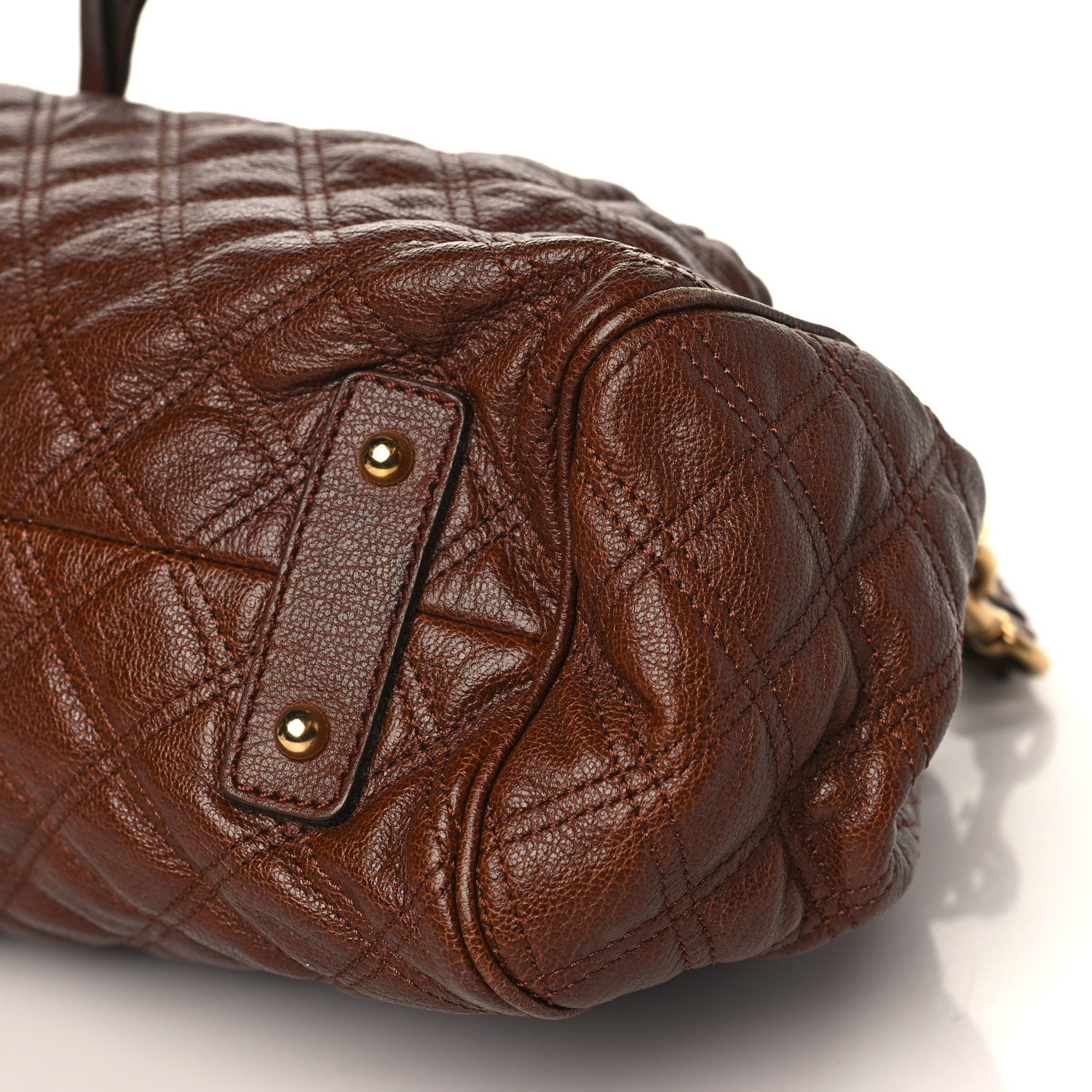 Marc Jacobs Calfskin Quilted Stam Brown 8 of 9