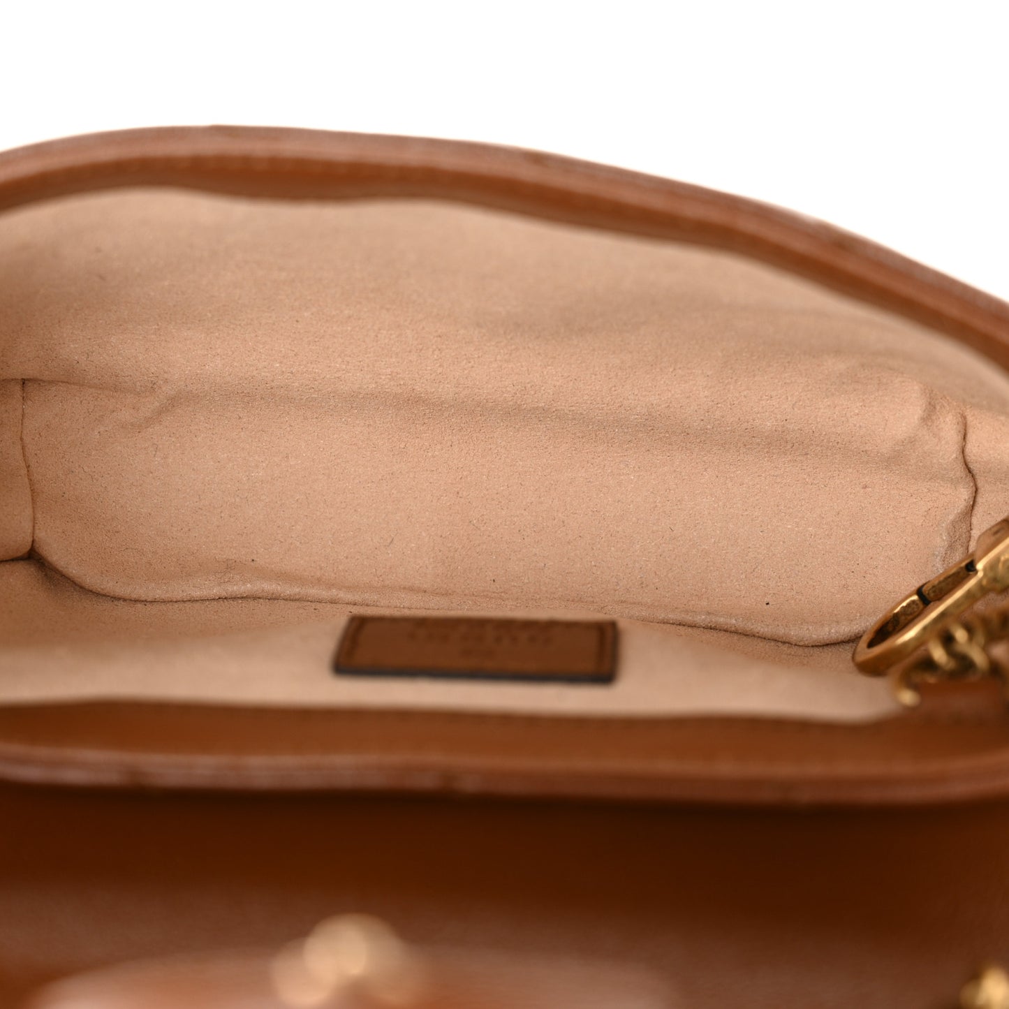 Azalea Calfskin Matelasse Diagonal Super Mini GG Marmont Shoulder Bag Cuir