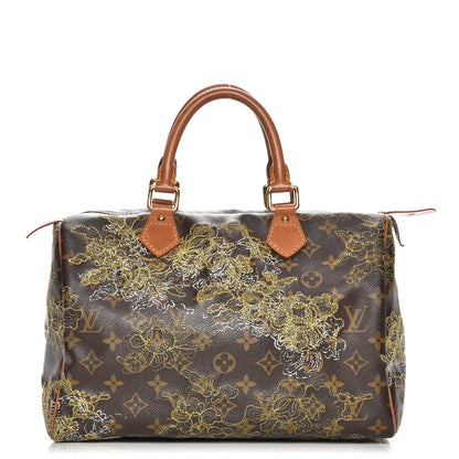 Louis Vuitton Monogram Dentelle Speedy 30 Gold 1 of 12