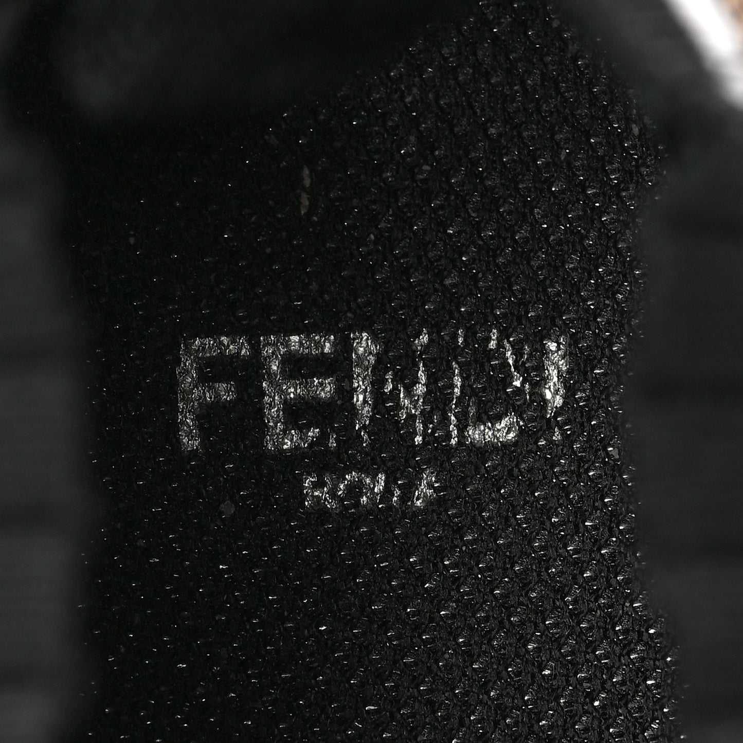 Stretch Yarn FF Stiff Band Rockoko Sneakers 38.5 Black White Tobacco