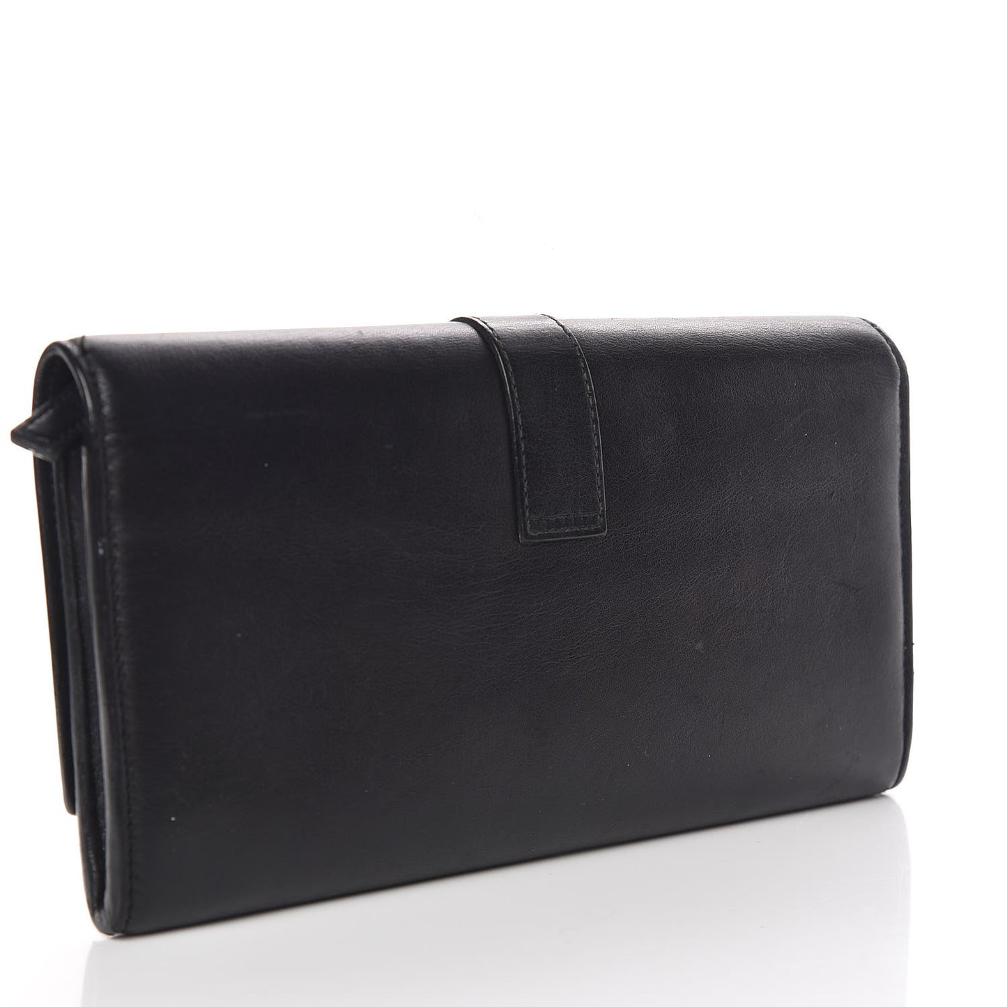 Calfskin Classic Y Ligne Clutch Black