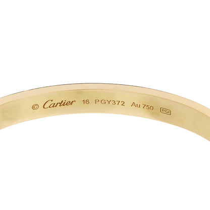 Cartier 18K Yellow Gold Love Bracelet 16 5 of 8