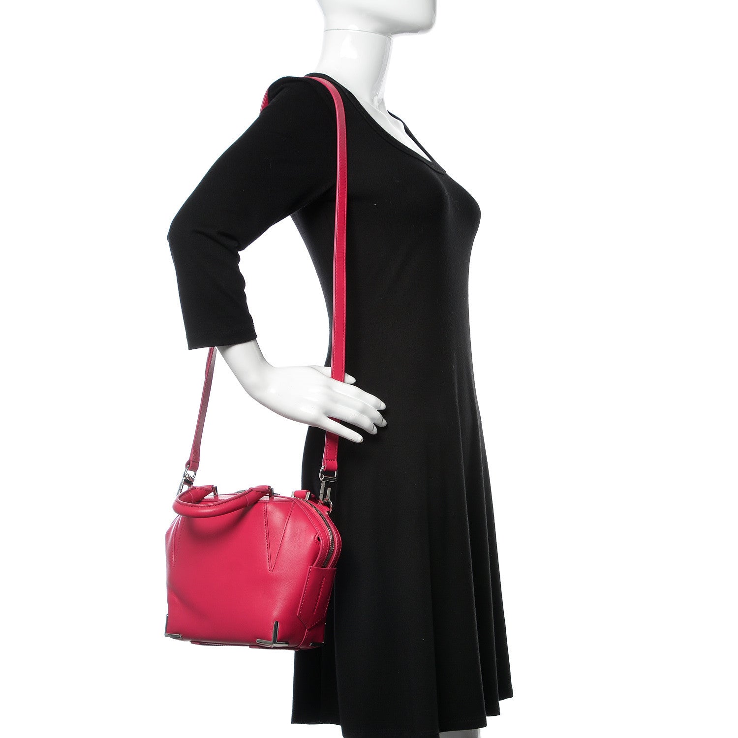 Alexander Wang Calfskin Mini Emile Fuchsia 2 of 9