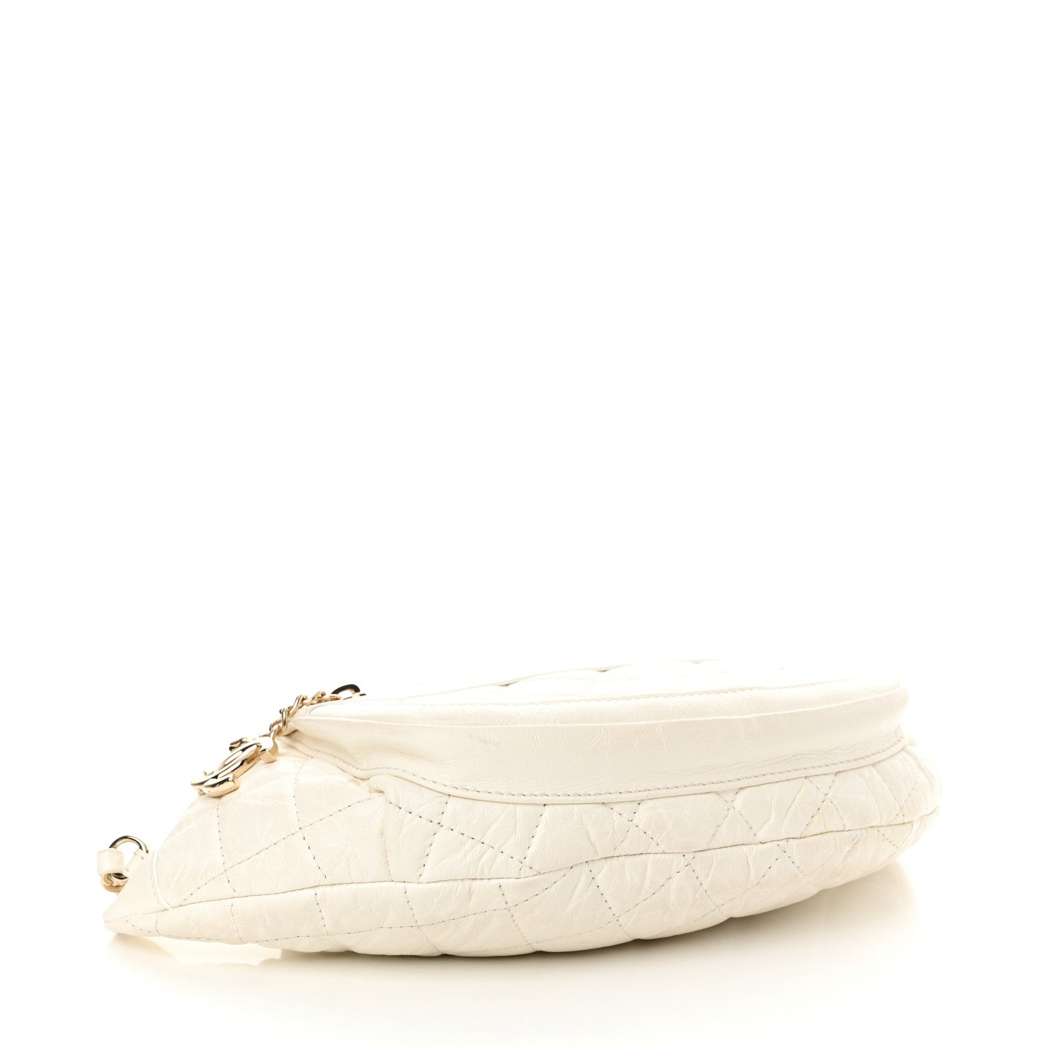 Chanel Aged Calfskin Quilted Waist Bag With Coin Purse White 5 of 14