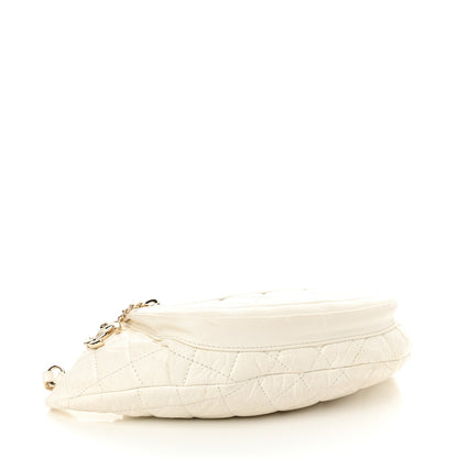 Chanel Aged Calfskin Quilted Waist Bag With Coin Purse White 5 of 14