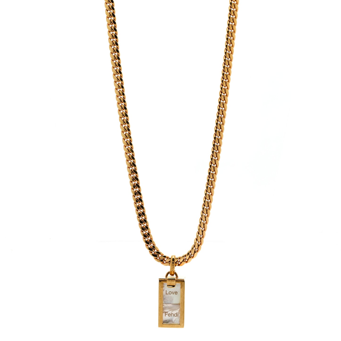 Metal Cubes Necklace Gold