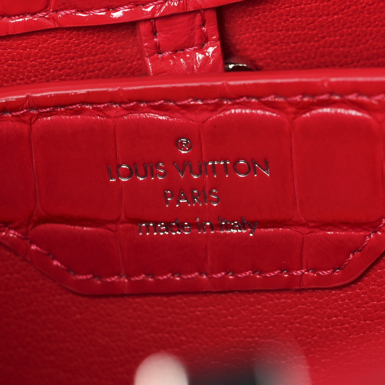 Louis Vuitton Alligator Capucines BB Fuchsia 6 of 9