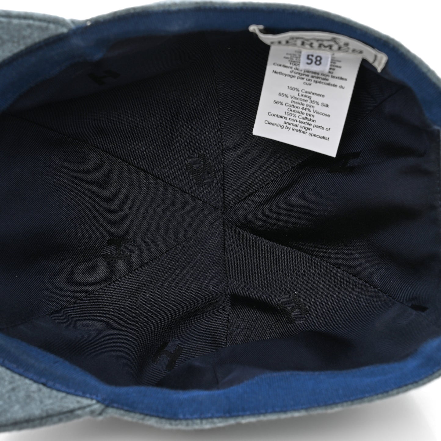 Cashmere Serena Eperon d'Or Cap 58 Bleu Lichen Indigo
