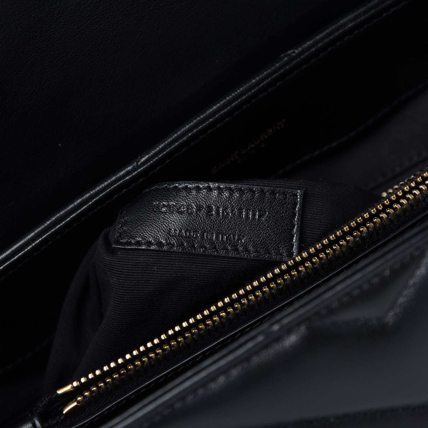 Saint Laurent Calfskin Y Quilted Monogram Medium Loulou Chain Satchel Black 9 of 10