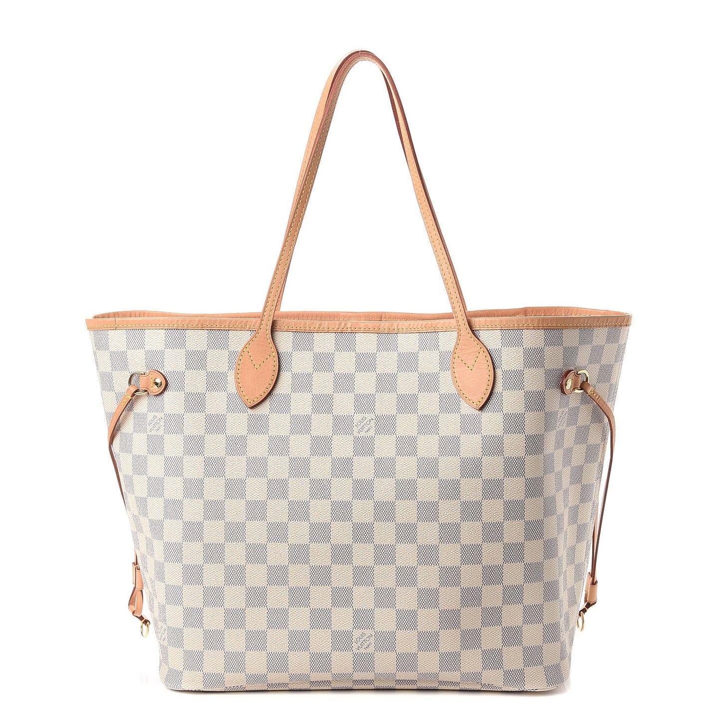 Damier Azur Neo Neverfull MM Rose Ballerine