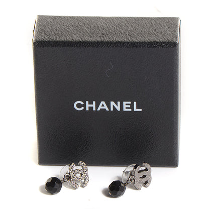 Chanel CC Bead Drop Earrings Black 5 of 5