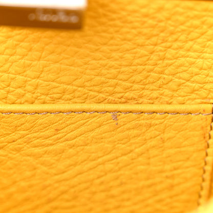 Fendi Cuoio Romano Selleria Mini Peekaboo Iconic Satchel Limone 14 of 14