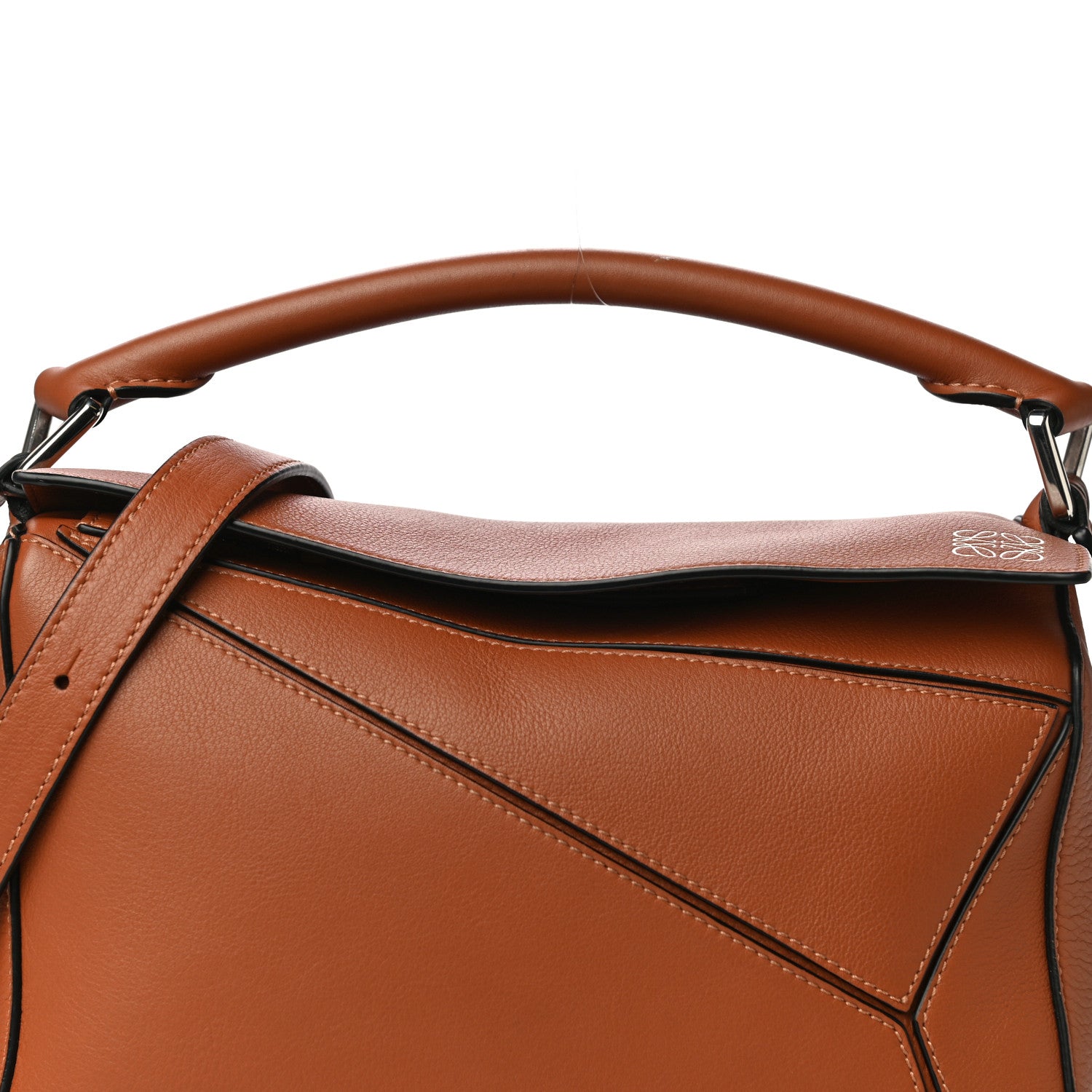 Loewe Calfskin Small Puzzle Bag Tan 7 of 17