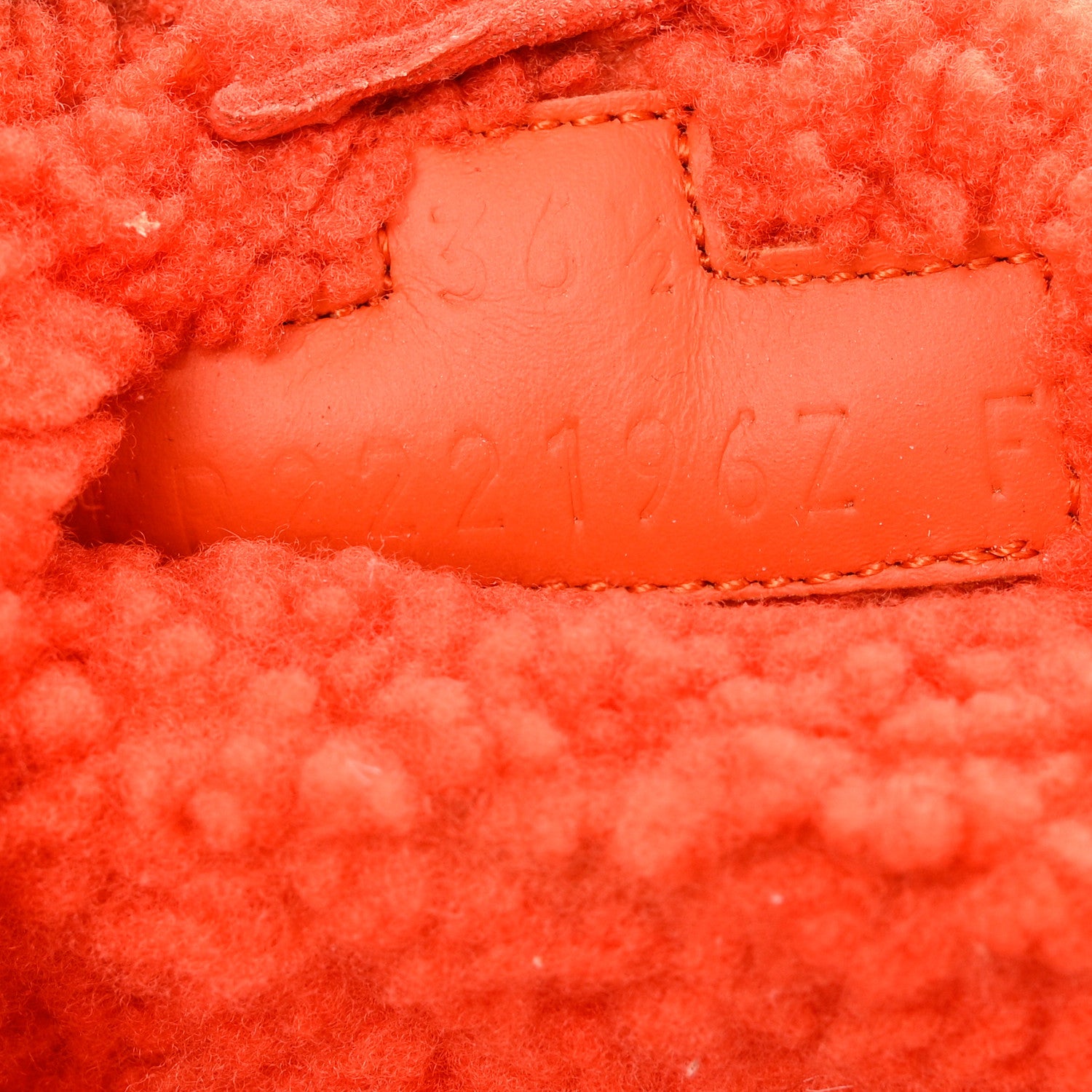 Hermes Woolskin Womens Chypre Sandals 36.5 Orange 8 of 10