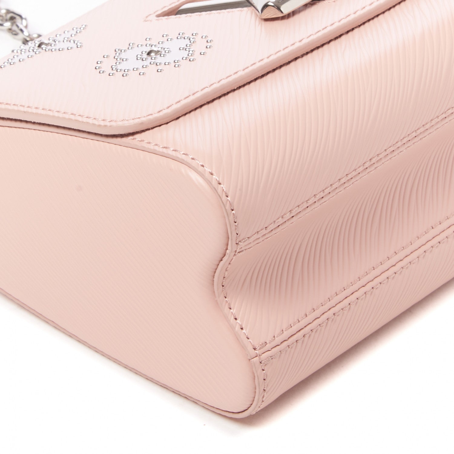 Louis Vuitton Epi Mechanical Flowers Twist Shoulder Bag MM Rose Ballerine 5 of 8