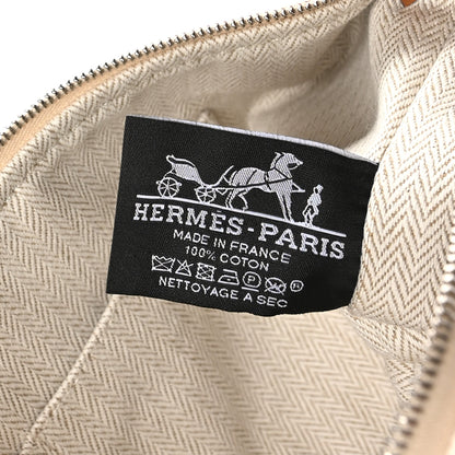 Hermes Canvas Small Bride-A-Brac Pouch Natural 6 of 8