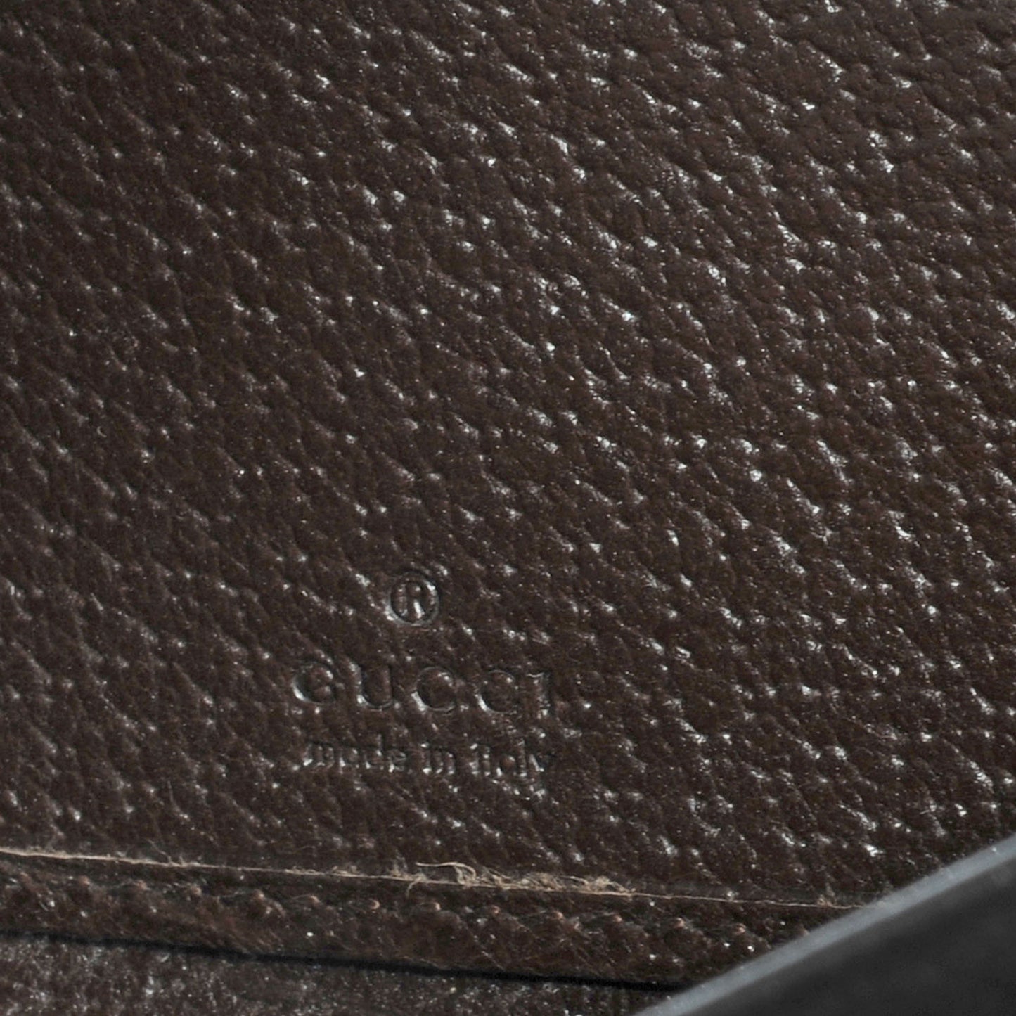 Monogram Metal Bar Zip Around Wallet Dark Brown