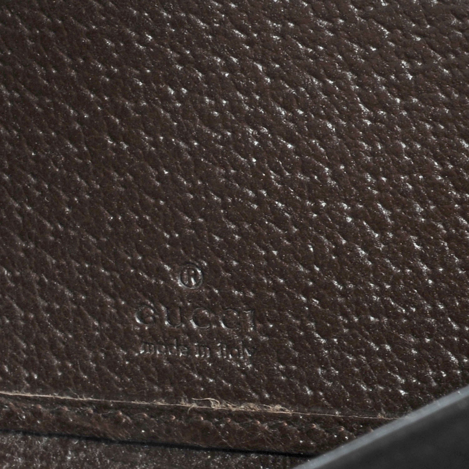 Gucci Monogram Metal Bar Zip Around Wallet Dark Brown 8 of 9