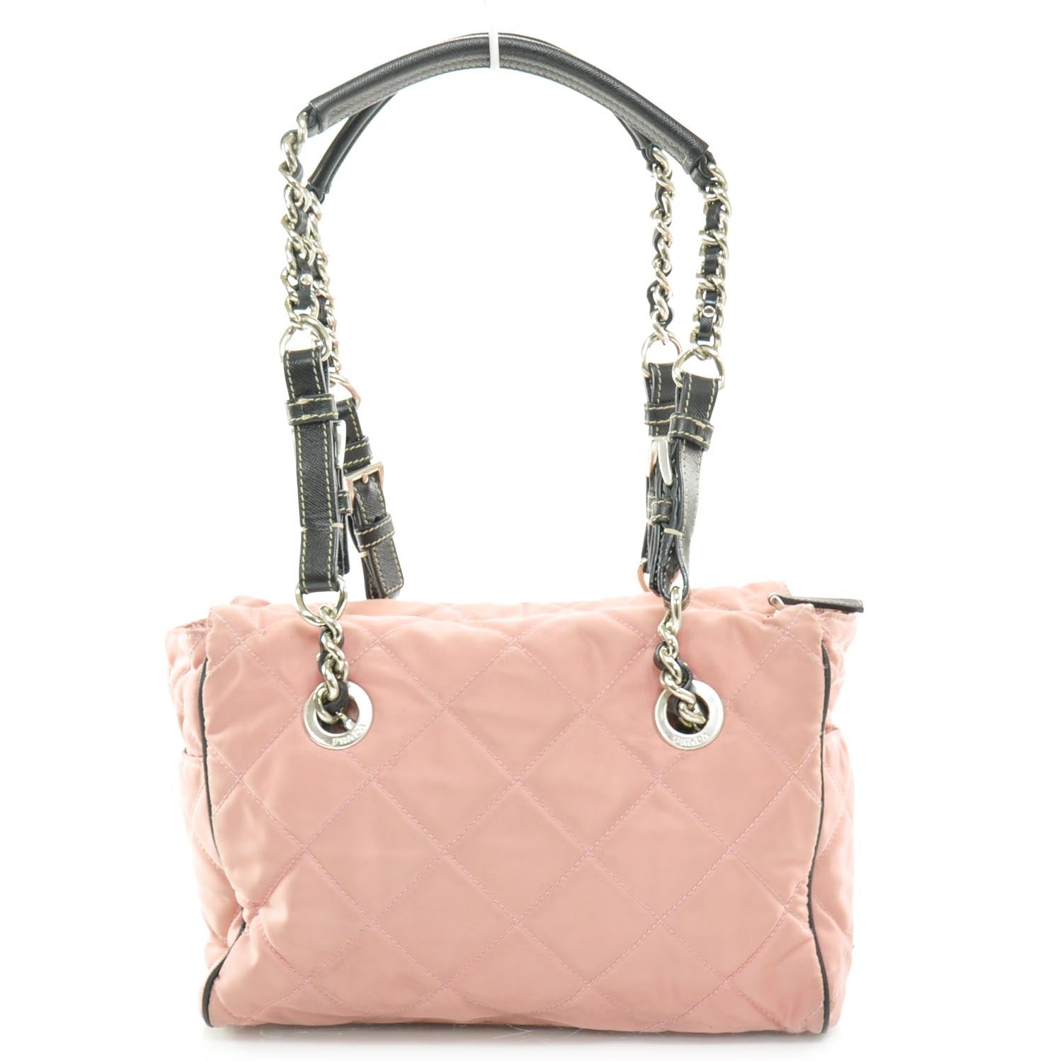 Prada Tessuto Quilted Shopping Tote Rosa 4 of 8