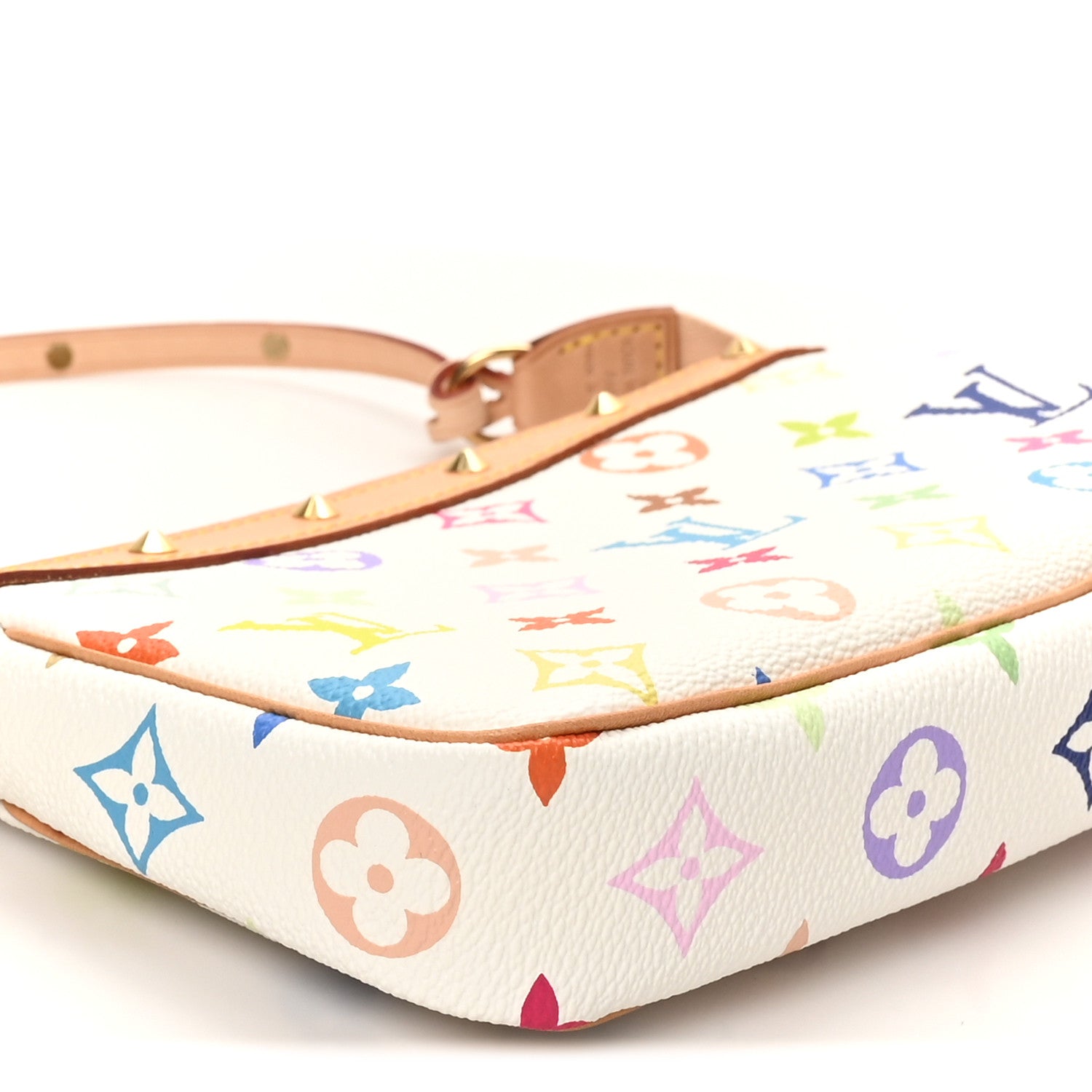 Louis Vuitton Monogram Multicolor Pochette Accessories White 8 of 9