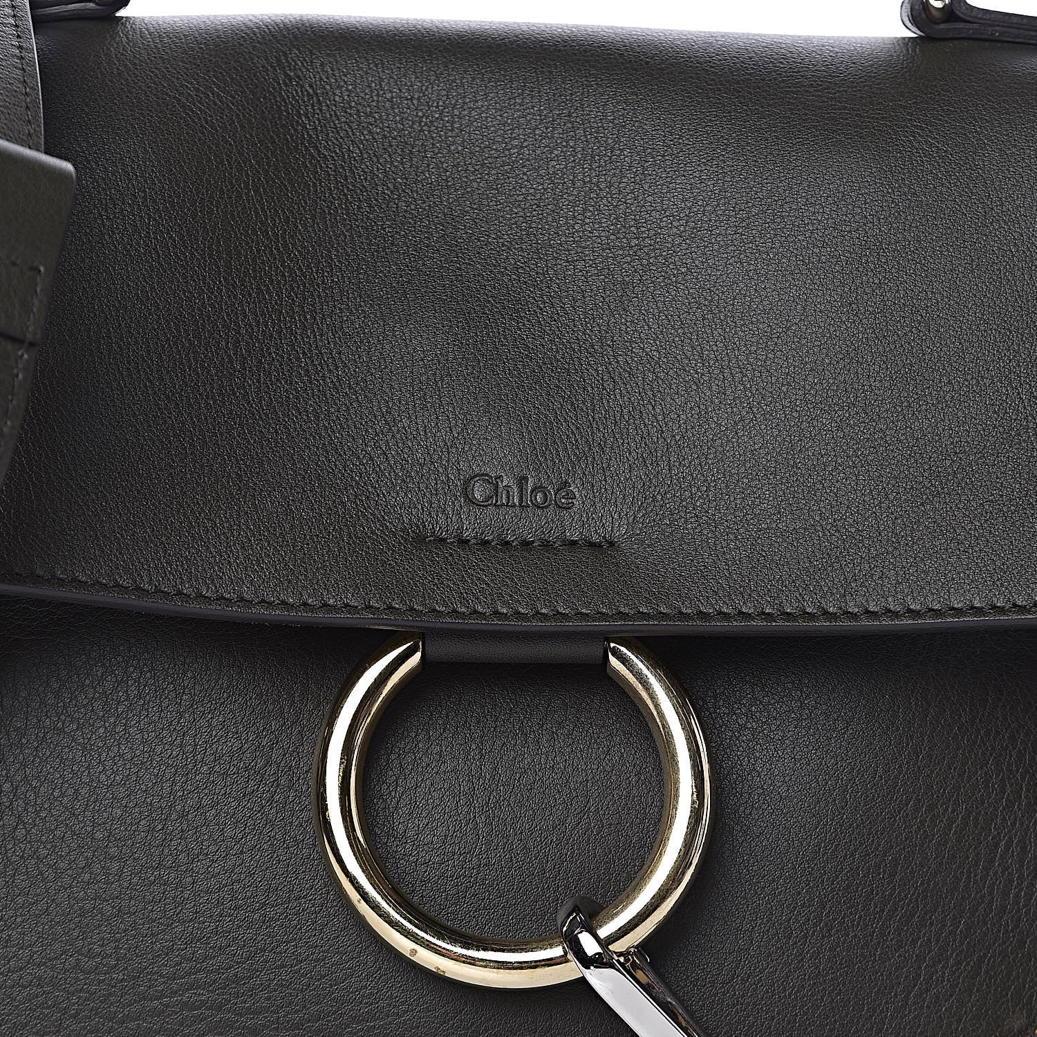 Chloe Calfskin Small Faye Day Shoulder Bag Deep Forest 9 of 9