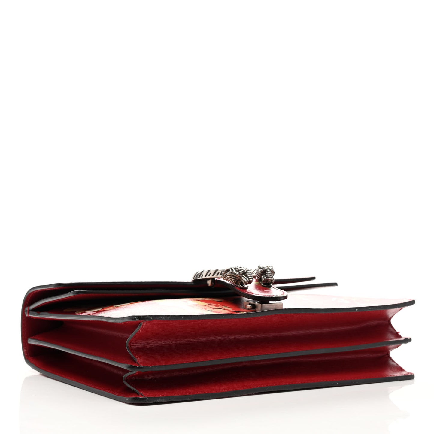 Calfskin Blooms Print Medium Dionysus Shoulder Bag Romantic Cherry Multicolor