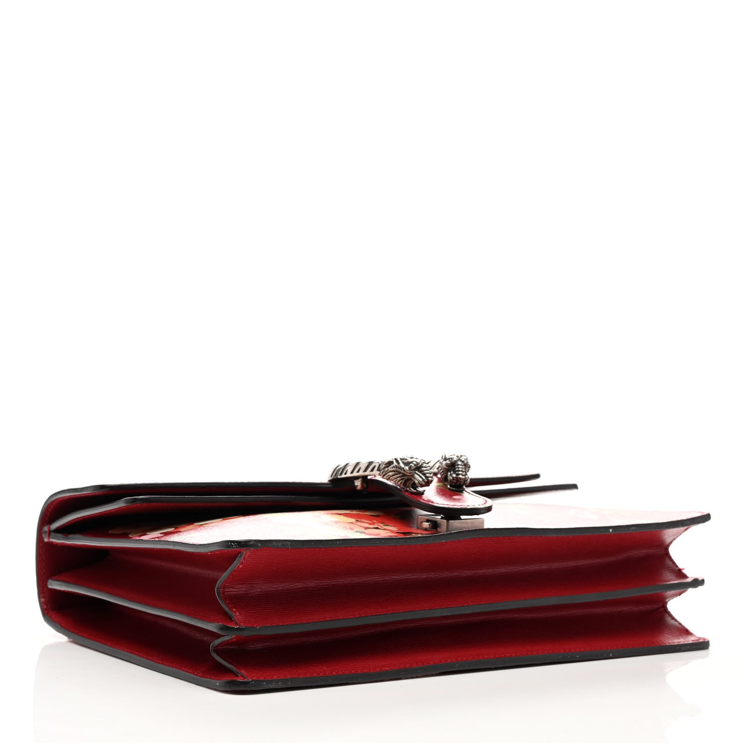 Gucci Calfskin Blooms Print Medium Dionysus Shoulder Bag Romantic Cherry Multicolor 4 of 11