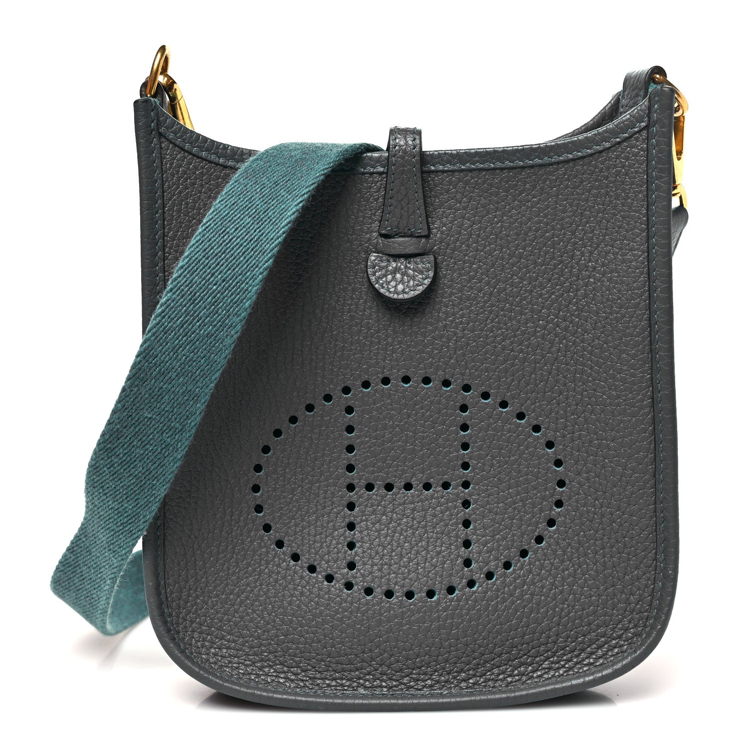 Hermes Taurillon Clemence Evelyne TPM Vert Verone 1 of 11