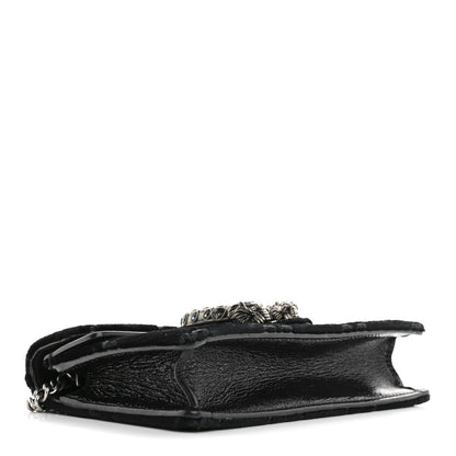 Gucci Velvet GG Monogram Super Mini Dionysus Shoulder Bag Black 3 of 14