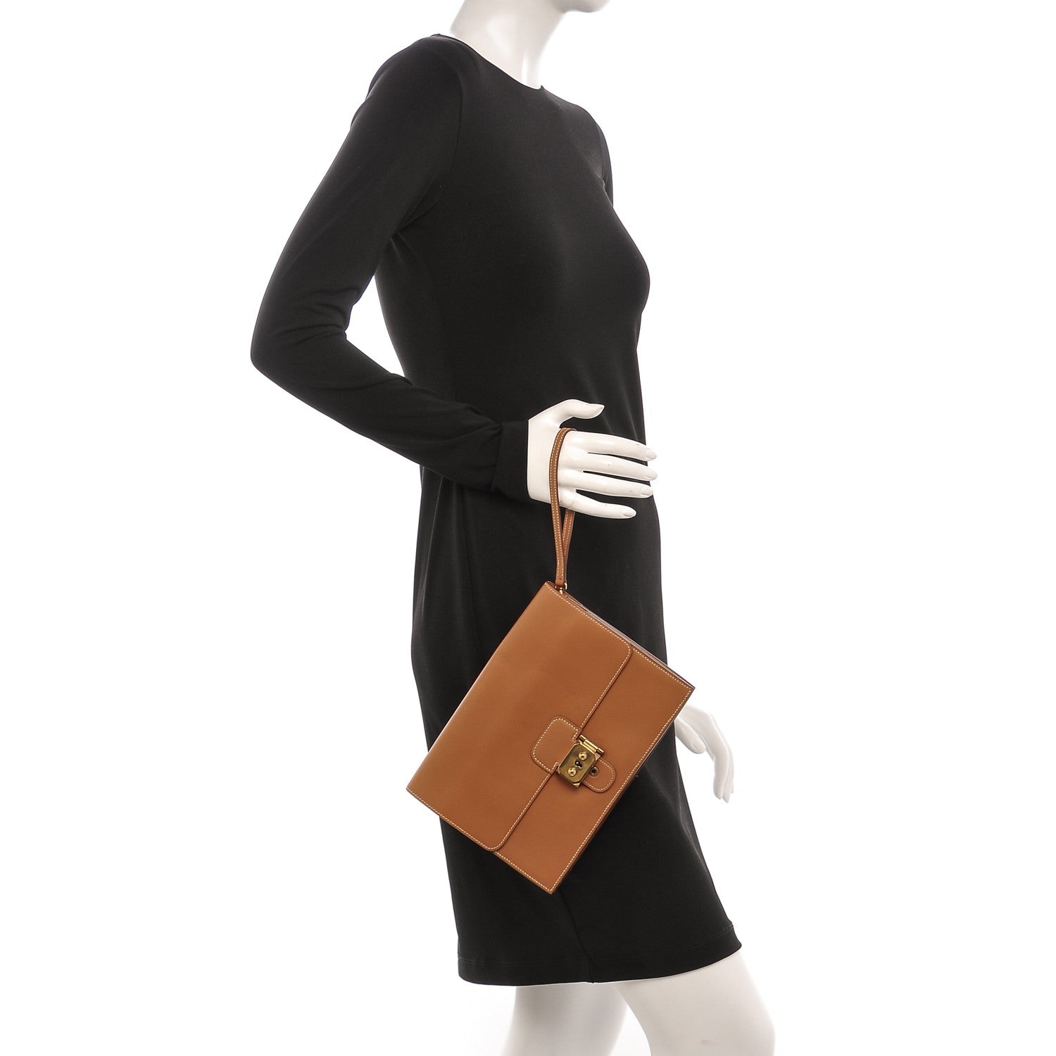 Hermes Chamonix Jet Clutch Natural 2 of 11