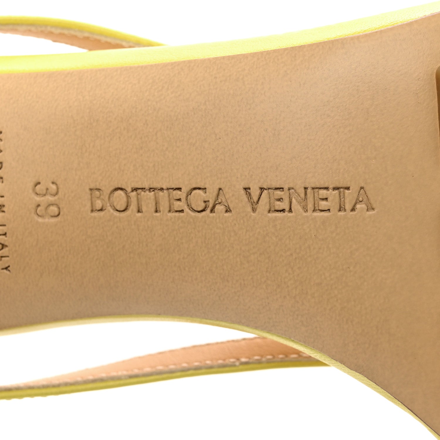 Bottega Veneta Lambskin Stretch Multi Strap 90mm Sandals 39 Pear 7 of 9