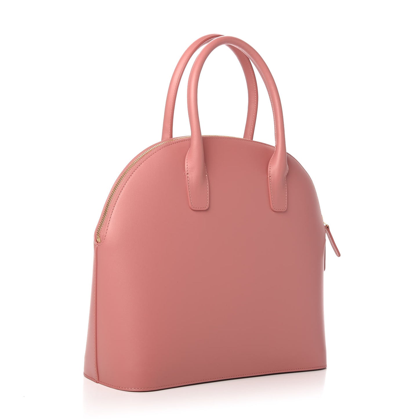 Calfskin Top Handle Rounded Bag Blush