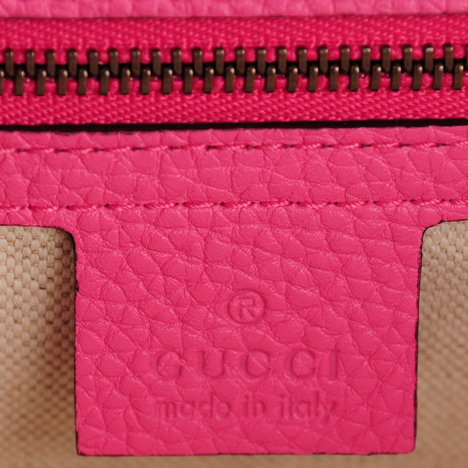 Gucci Calfskin Small GG Marmont Top Handle Bag Pink Tropical Flower 6 of 7