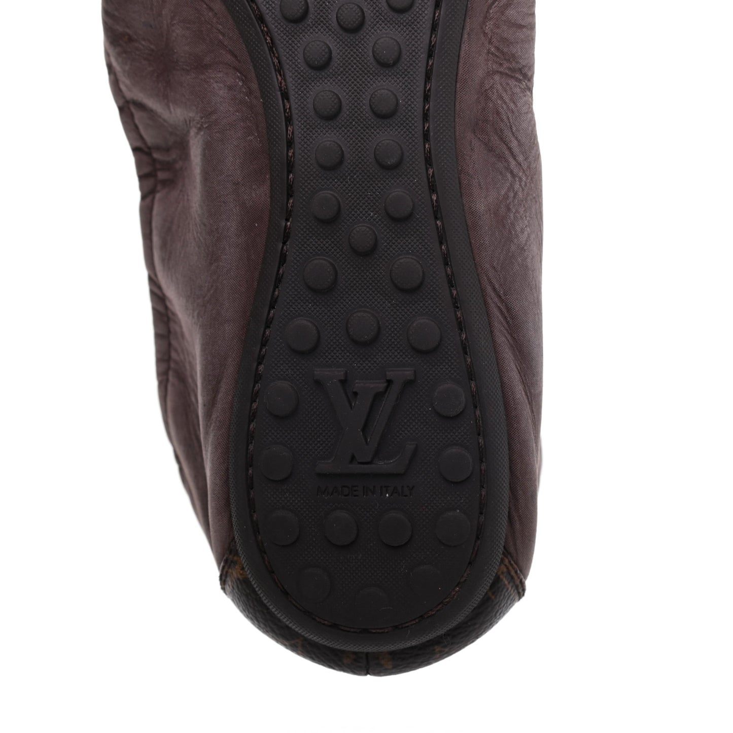 Monogram Suede Lucky Ballerina Flats 39 Brown