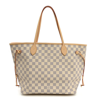 Louis Vuitton Damier Azur Neo Neverfull MM Rose Ballerine 1 of 10