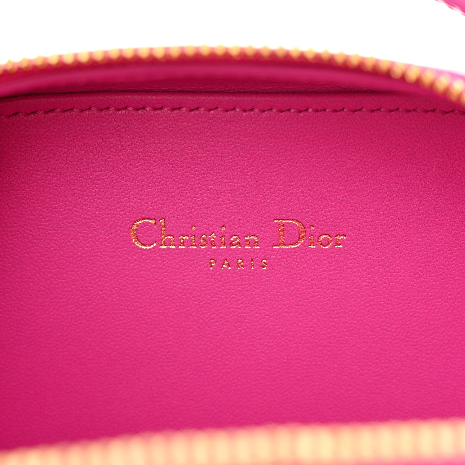 Christian Dior Calfskin CD Signature Oval Crossbody Camera Bag Rani Pink 6 of 11