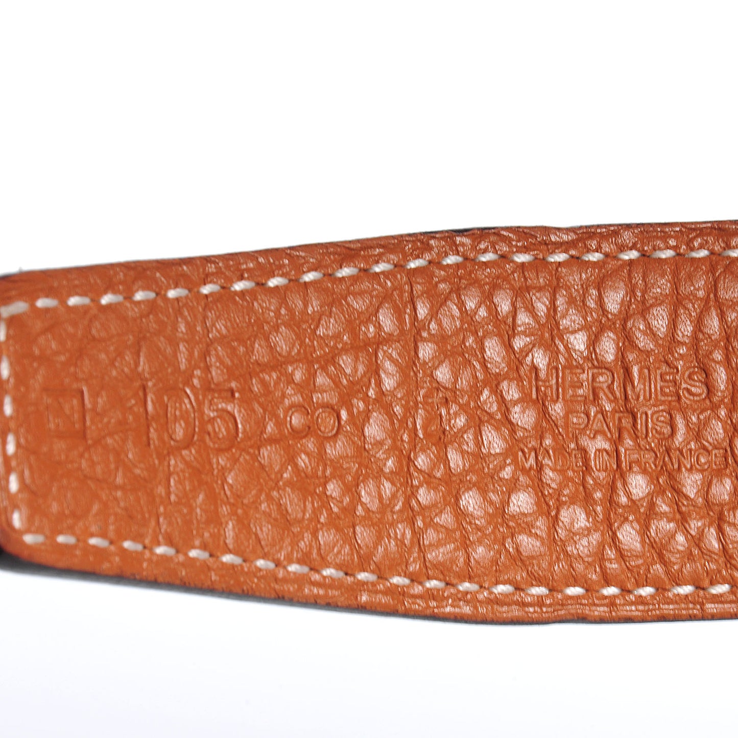 Box Togo Reversible Guilloche 32mm Silver H Constance Belt Black 105