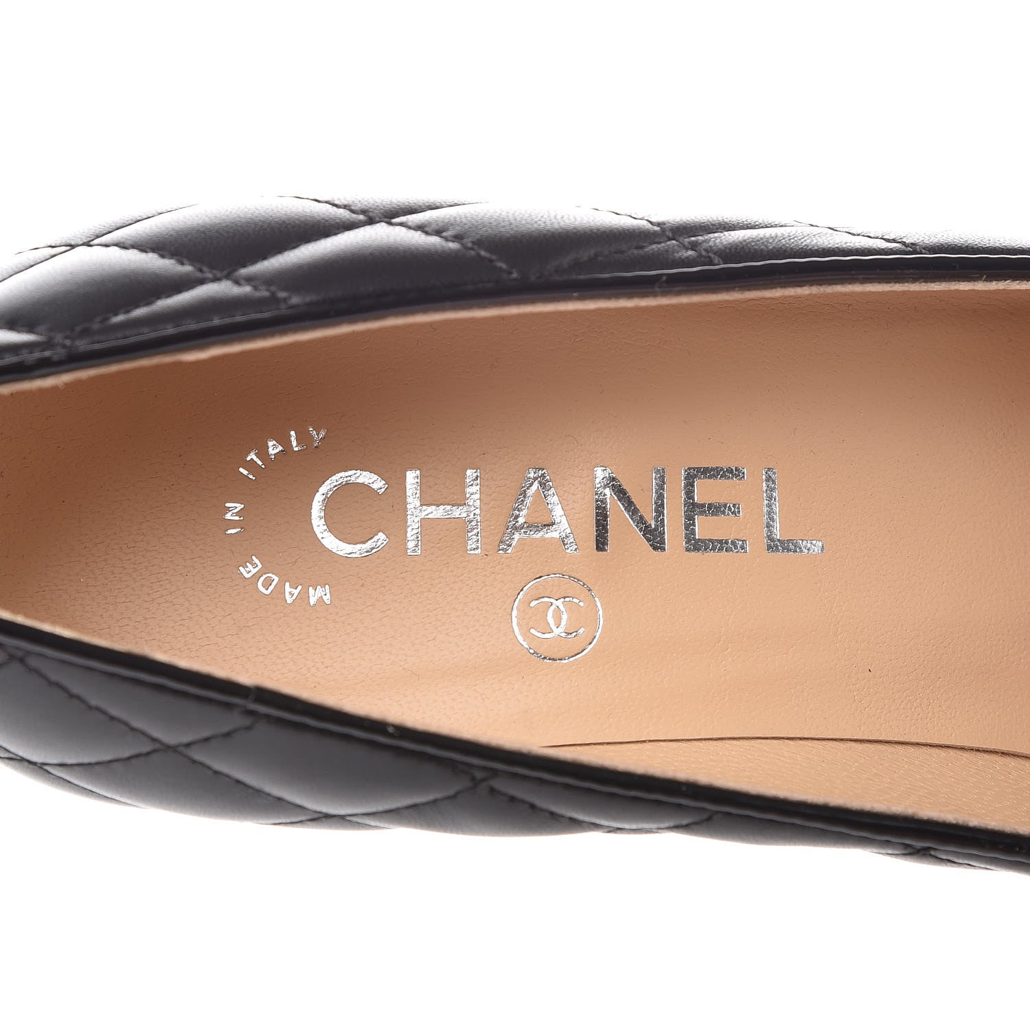 Chanel Lambskin Suede Quilted Cap Toe Pumps 38 Black 7 of 10