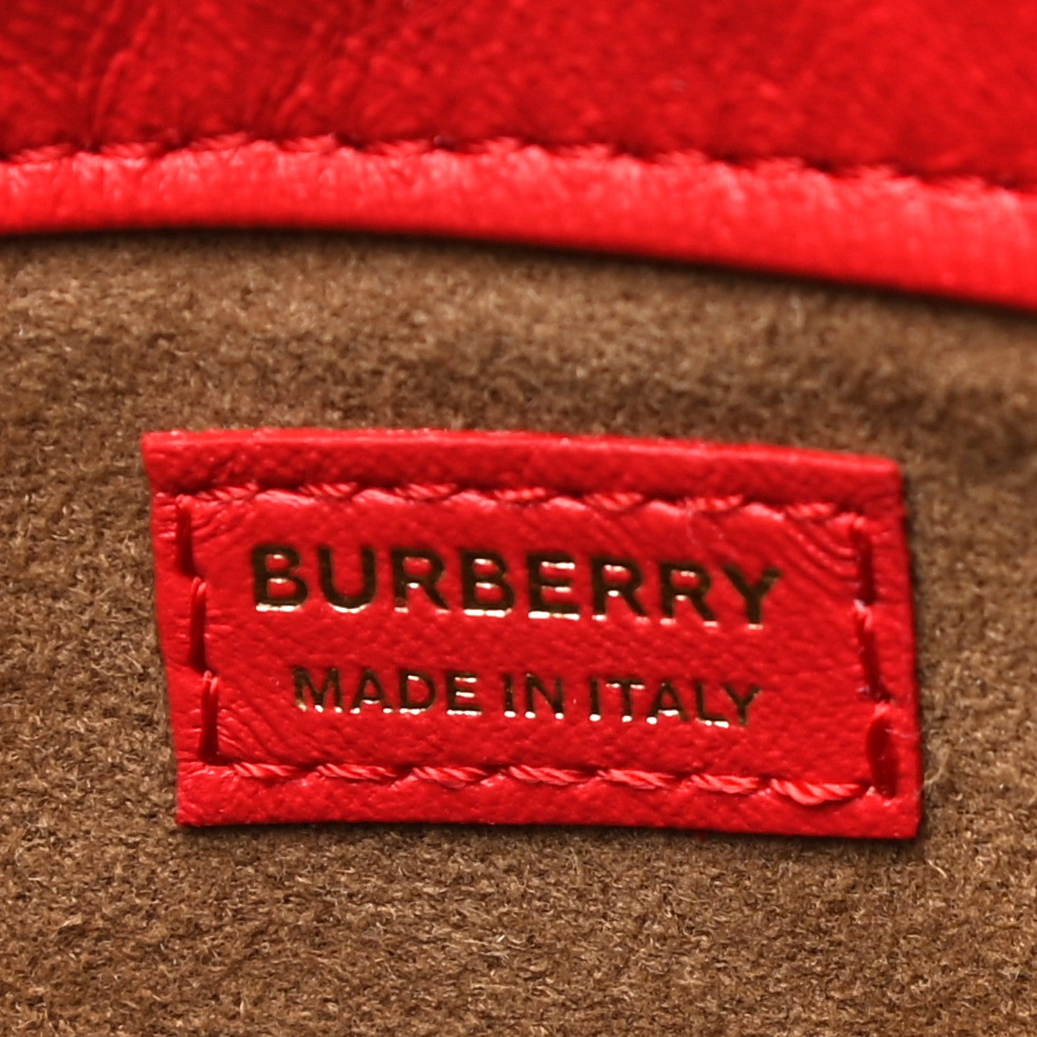Burberry Calfskin Small Drawcord Pouch Red 5 of 12