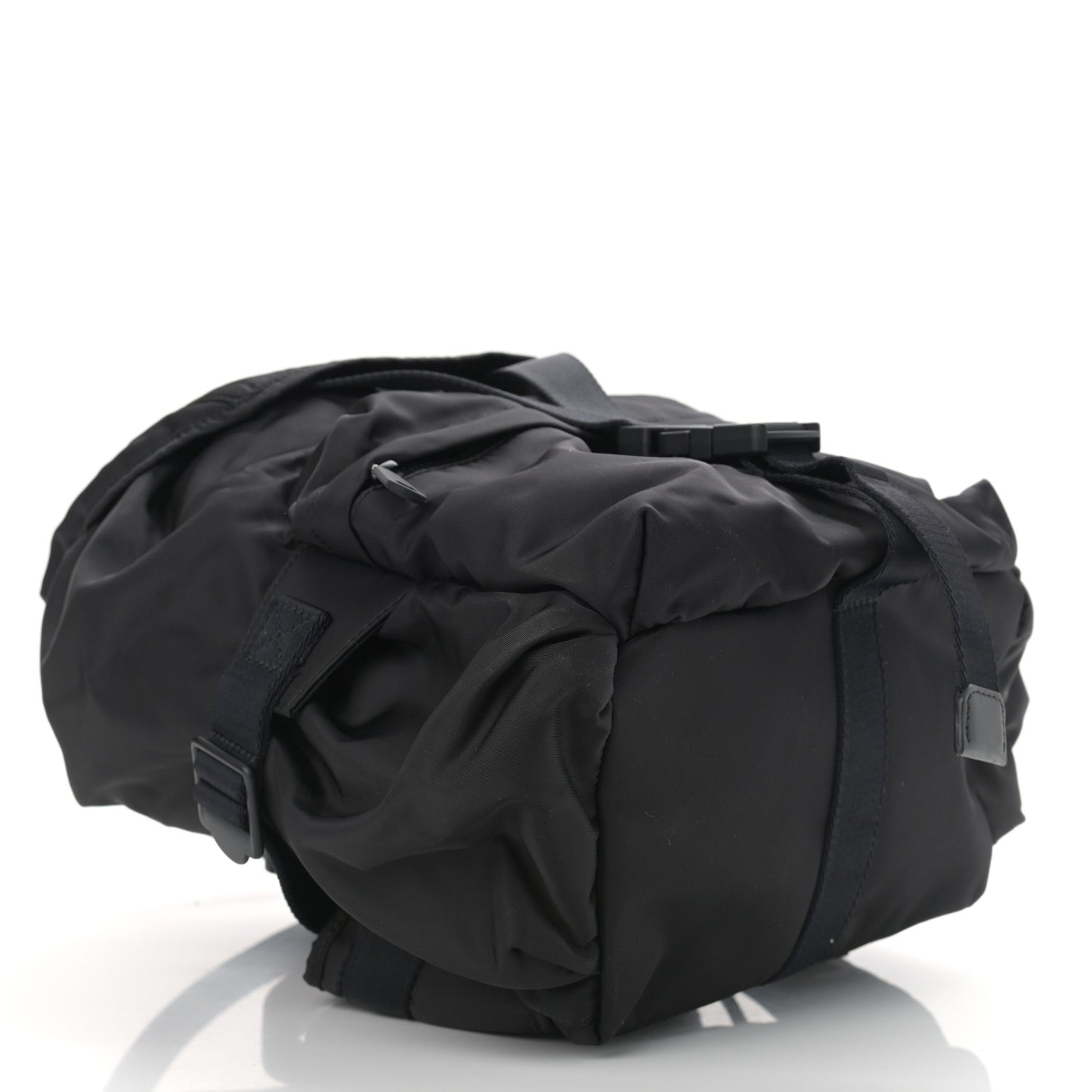 Nylon Logo Print Small Wilfin Backpack Black